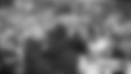 Washington Football Team head coach Ron Rivera encourages his team during Washington's Thursday night game against the New York Giants. (Emilee Fails/Washington Football Team)