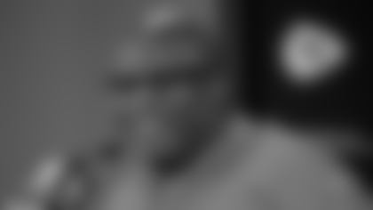 FILE - In this Thursday, Jan. 16, 2020 file photo, Kansas City Chiefs offensive coordinator Eric Bieniemy addresses the media during a news conference for Sunday's NFL AFC championship football game at Arrowhead Stadium in Kansas City, Mo. Troy Vincent wrapped up the NFL’s three-day General Manager Forum and Quarterback Coaching Summit with a passionate plea to anyone who still thinks there aren’t worthy Black candidates for head coaching positions. Vincent praised Houston Texans assistant coach Pep Hamilton, Kansas City Chiefs offensive coordinator Eric Bieniemy, Philadelphia Eagles quarterbacks coach Brian Johnson and several other coaches who gave impressive presentations during this week’s webinar. (AP Photo/Charlie Riedel, File)