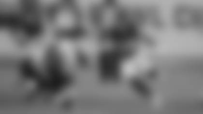 Antonio Gibson carries the ball in the Washington Football Team's game against the Carolina Panthers. (Elijah Walter Griffin Sr./Washington Football Team)