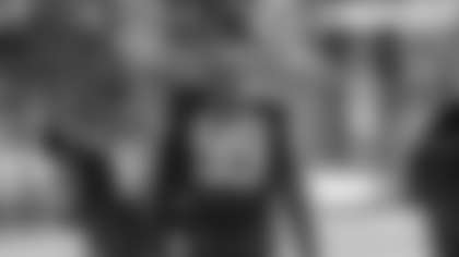 Chase Young takes a break during the Washington Football Team's Thursday practice. (Elijah Walter Griffin Sr. Washington Football Team)