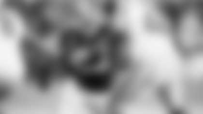 Jonathan Allen rushes the passer against the Detroit Lions in Week 12 of the 2019 season. (Garrett Campbell/Washington Football Team)