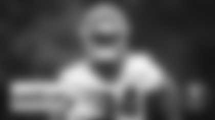 Antonio Gibson runs downfield during