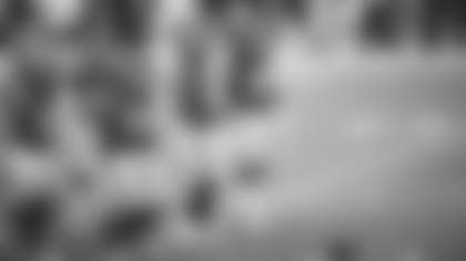 The defense prepares for the snap during the Washington Football Team's game against the Los Angeles Rams on Oct. 11, 2020. (Elijah Walter Griffin Sr./Washington Football Team)