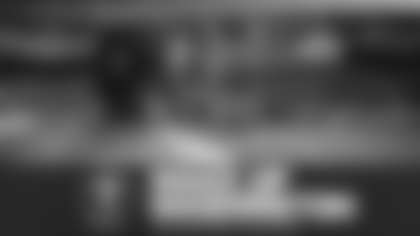 Head coach Ron Rivera surveys warmups before the Washington Football Team's games against the Tampa bay Buccaneers. (Emilee Fails/Washington Football Team)