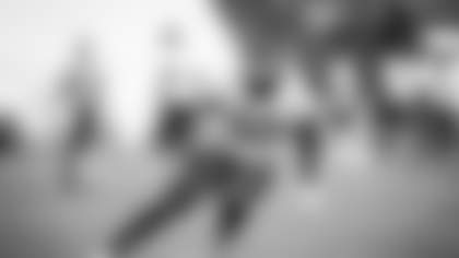 Wide receiver Curtis Samuel runs a route during practice on Sept. 30, 2021. (Emilee Fails/Washington Football Team)