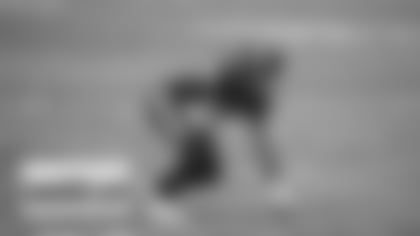 Chase Young lines down before a play against the Seattle Seahawks on Dec. 20, 2020. (Elijah Walter Griffin Sr./Washington Football Team)