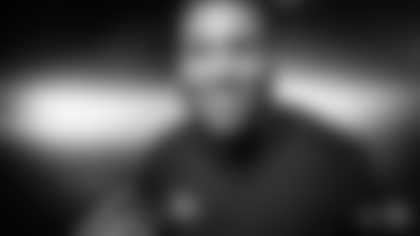 Virginia Tech Offensive Tackle Christian Darrisaw poses for a portrait Saturday March 13, 2021 in Pensacola, FL. (Todd Rosenberg via AP)