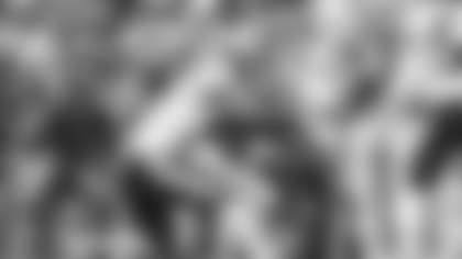 Kamren Curl and Benjamin St-Juste make a tackle Stefon Diggs during the Washington Football Team's game against the Buffalo Bills. (Emilee Fails/Washington Football Team)