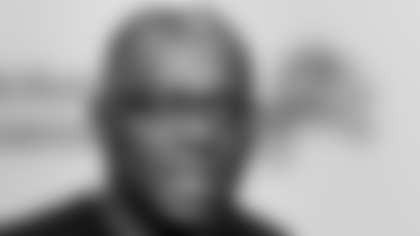 In this March 11, 2015, file photo, then-Detroit Lions general manager Martin Mayhew speaks during a news conference in Allen Park, Mich. Washington has hired Martin Mayhew to be its new general manager. The hiring of Mayhew makes Washington the only team in the NFL with a Black team president and GM. (AP Photo/Paul Sancya, File)