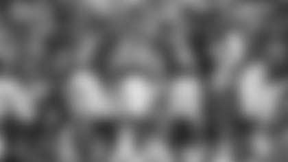 The Washington Football Team's offense huddles together before calling a play against the Kansas City Chiefs. (Emilee Fails/Washington Football Team)