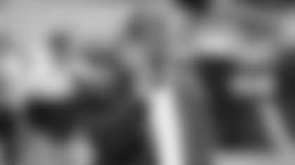 Then Carolina Panthers' General Manager Marty Hurney during an NFL football game against the Arizona Cardinals, Sunday, Sept. 22, 2019, in Glendale, Ariz. (AP Photo/Rick Scuteri)