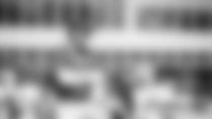 Washington Football Team head coach Ron Rivera surveys practice. (Emilee Fails/Washington Football Team)