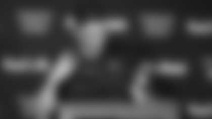 Washington Commanders head coach Ron Rivera speaks to members of the media at the end of an NFL football game, against the Philadelphia Eagles, Sunday, Oct. 29, 2023, in Landover, Md. Eagles won 38-31. (AP Photo/Stephanie Scarbrough)