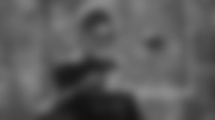 Chase Young poses for the camera during practice in Week 9. (Emilee Fails/Washington Football Team)