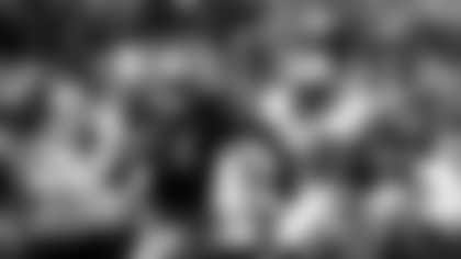 Notre Dame defensive back Kyle Hamilton (14) intercepts a pass for a 34-yard touchdown as New Mexico's Marcus Williams (88) pursues in the first half of an NCAA college football game in South Bend, Ind., Saturday, Sept. 14, 2019. (AP Photo/Paul Sancya)