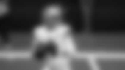 FILE - In this Sunday, Oct. 4, 2020 file photo, Dallas Cowboys quarterback Dak Prescott drops back to pass in the first half of an NFL football game against the Cleveland Browns in Arlington, Texas. (AP Photo/Ron Jenkins, File)