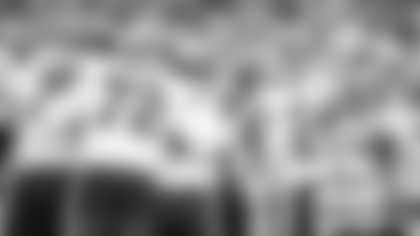 The Washington Football Team's offense huddles together before running a play against the Buffalo Bills on Sept. 26, 2021. (Emilee Fails/Washington Football Team)