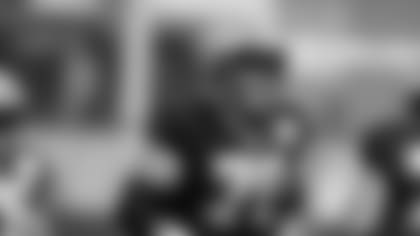 New Orleans Saints offensive lineman Trevor Penning took the field for practice during 2022 Saints Training Camp presented by Rouses Markets on Tuesday, August 16 against the Green Bay Packers at Ray Nitschke Field in Ashwaubenon, Wisconsin ahead of their game in week 2 of the 2022 NFL Preseason.