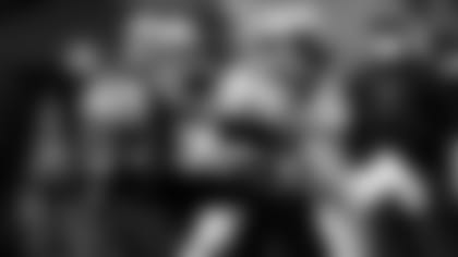 Game action photos from the New Orleans Saints vs. Atlanta Falcons matchup in Week 11 of the 2020 NFL season.