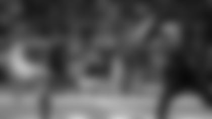 New Orleans Saints defensive back Justin Hardee (34) blocks a punt by Tampa Bay Buccaneers punter Bryan Anger, which Hardee returned for a touchdown, in the first half of an NFL football game in New Orleans, Sunday, Nov. 5, 2017. (AP Photo/Butch Dill)