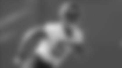 Jacksonville Jaguars linebacker Nate Evans (57) runs through a drill during an NFL football workout, Thursday, Aug. 13, 2020, in Jacksonville, Fla. (AP Photo/John Raoux)