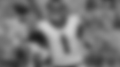 Atlanta Falcons quarterback Danny Etling (1) throws a pass against the Jacksonville Jaguars during the first half of an NFL preseason football game, Thursday, Aug. 29, 2019, in Jacksonville, Fla. (AP Photo/Phelan M. Ebenhack)