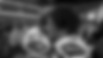 Seattle Seahawks quarterback Russell Wilson (3) hugs  Bobby Wagner (54) after Seattle Seahawks win during an NFL football game against the Philadelphia Eagles, Sunday, Jan. 5, 2020 in Philadelphia.(Aaron Doster/NFL)