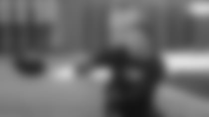 North Dakota receiver Travis Toivonen makes a catch during Minnesota NFL football Pro Day Thursday, April 1, 2021, in Minneapolis. (AP Photo/Andy Clayton- King)