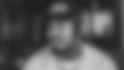 An image from the March 18, 2022 Desmond King II contract signing at NRG Stadium in Houston, TX.