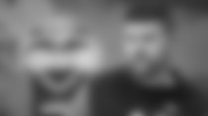 Titans general manager Jon Robinson speaks with reporters at the 2019 NFL Scouting Combine Wednesday in Indianapolis.