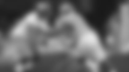 Jacksonville Jaguars offensive tackle Josh Wells (72) blocks Tennessee Titans defensive end Matt Dickerson (92) in an NFL game Sunday, September 23, 2018 in Jacksonville, Fl. (Rick Wilson via AP)