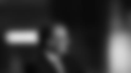 ESPN's Mel Kiper Jr. on set during the first round of the 2018 NFL football draft on Thursday, April 26, 2018 in Arlington, Texas. (Aaron M. Sprecher via AP)