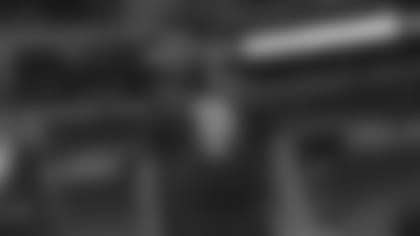 Florida offensive lineman Jawaan Taylor during the 2019 Scouting Combine in Indianapolis on Friday, March. 1, 2019. (Perry Knotts via AP)