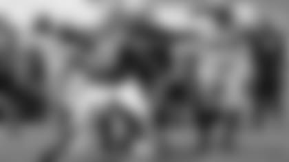 Josh Allen makes a throw during a joint practice with the Carolina Panthers at Wofford College in Spartanburg, South Carolina, August 13, 2019.  
Photo by Bill Wippert