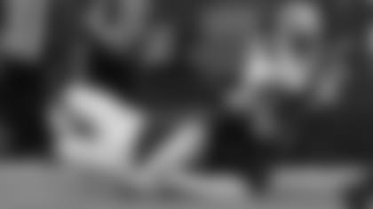 Justin Zimmer (61) forces fumble Buffalo Bills vs New England Patriots, November 1, 2020 at Bills Stadium.
Photo by Bill Wippert