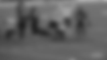 Patriots kicker Nick Folk (6) celebrates his game winning 51 yard field goal against the New York Jets.