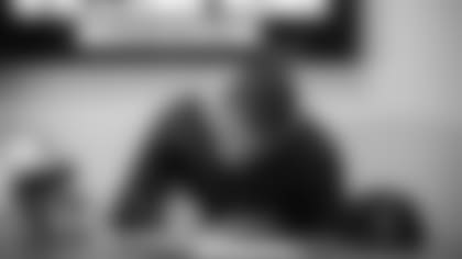 The newest Saints free-agent roster addition Tyrann Mathieu arrives in New Orleans to sign his contract at the Ochsner Sports Performance Center on May 4, 2022.