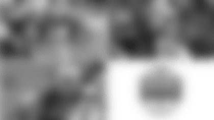 Bills DT Kyle Williams lines up against the Jets, top left, Bills DE Jerry Hughes, top right, and Bills WR Terrelle Pryor, bottom left.