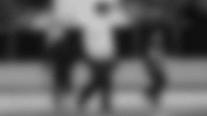 Ron Rivera looks on at practice