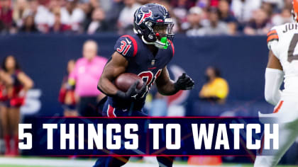 Here are five things to watch when the Houston Texans face the New