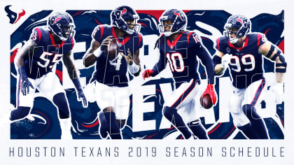 Printable Houston Texans Schedule - 2019 Season