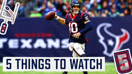 Here are five things to watch when the Houston Texans host the Green Bay  Packers on Sunday at NRG Stadium.