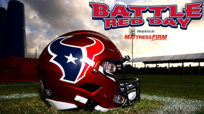 Houston Texans to wear Battle Red helmets for a game this season