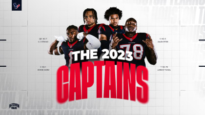 The Houston Texans announced their four team captains for the 2023 NFL  regular season.