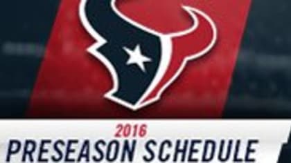 2016 Houston Texans schedule is released