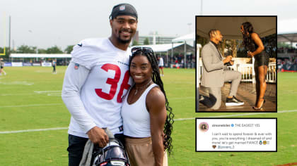 Simone Biles marries St. Louis native, Texans LB Jonathan Owens