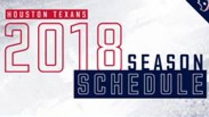 Texans Schedule Features Games on Opening Night & Thanksgiving