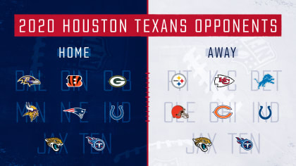 Future Houston Texans Schedules and Opponents