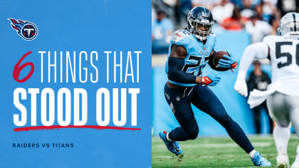 Six Things That Stood Out for the Titans in Sunday's Win Over the Raiders