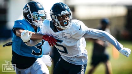 Mike Vrabel explains Dillon Radunz playing guard on Day 16 of Titans camp